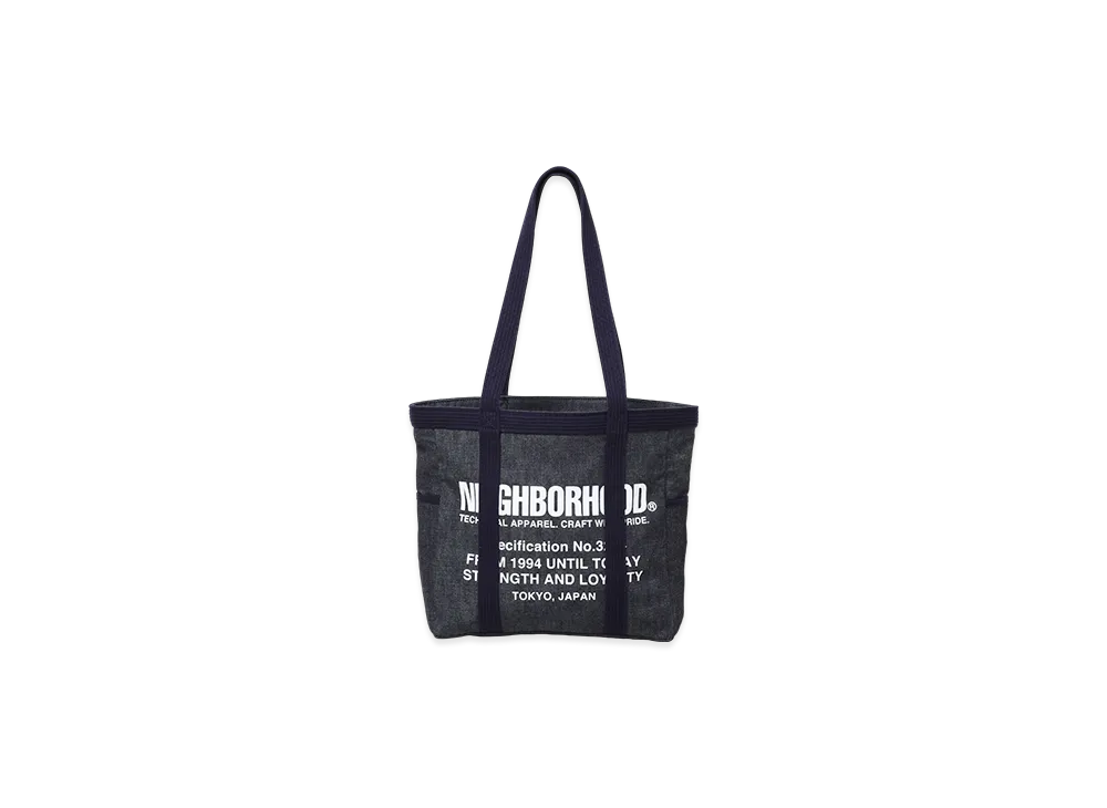 NEIGHBORHOOD Denim Tote Bag-M "Indigo"