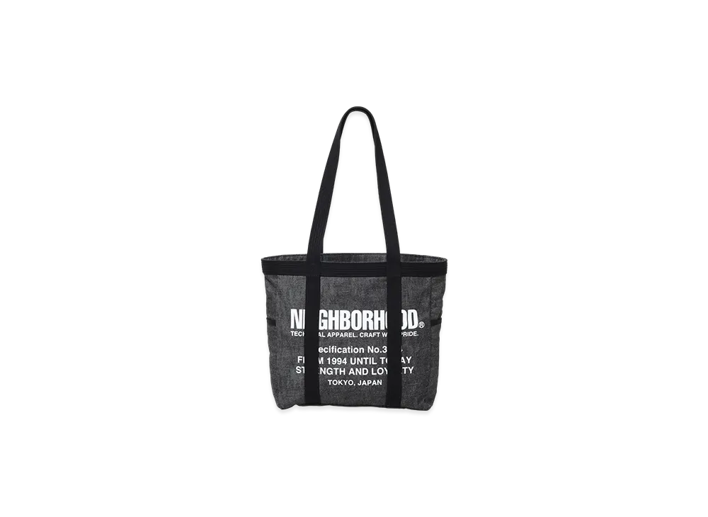 NEIGHBORHOOD Denim Tote Bag-M "Black"