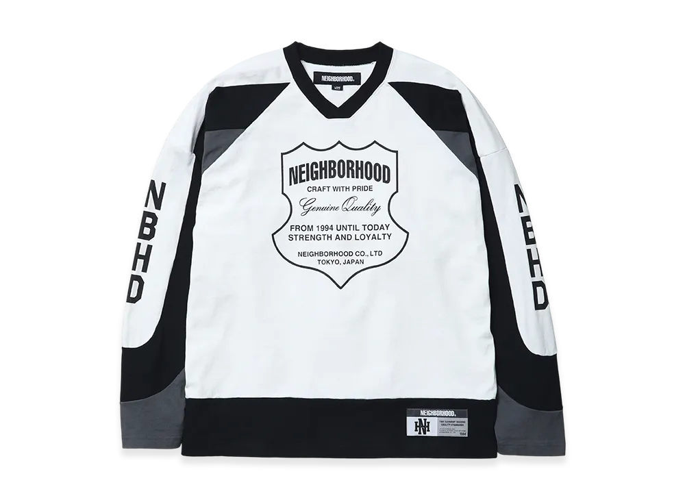 NEIGHBORHOOD HOCKEY V-NECK SS WHITE サイズL NEIGHBORHOOD(ネイバーフッド)｜HOCKEY V-NECK SS｜正規通販取扱店 In