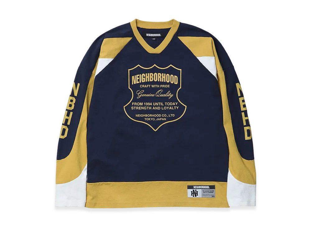 NEIGHBORHOOD Hockey Shirt LS "Navy"