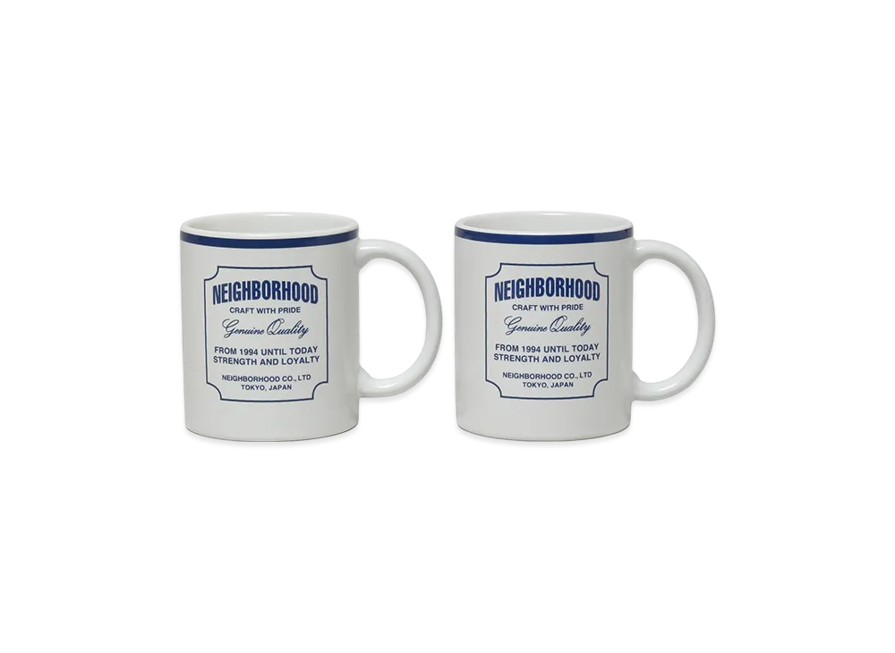 NEIGHBORHOOD Mug Cup Set "Blue"