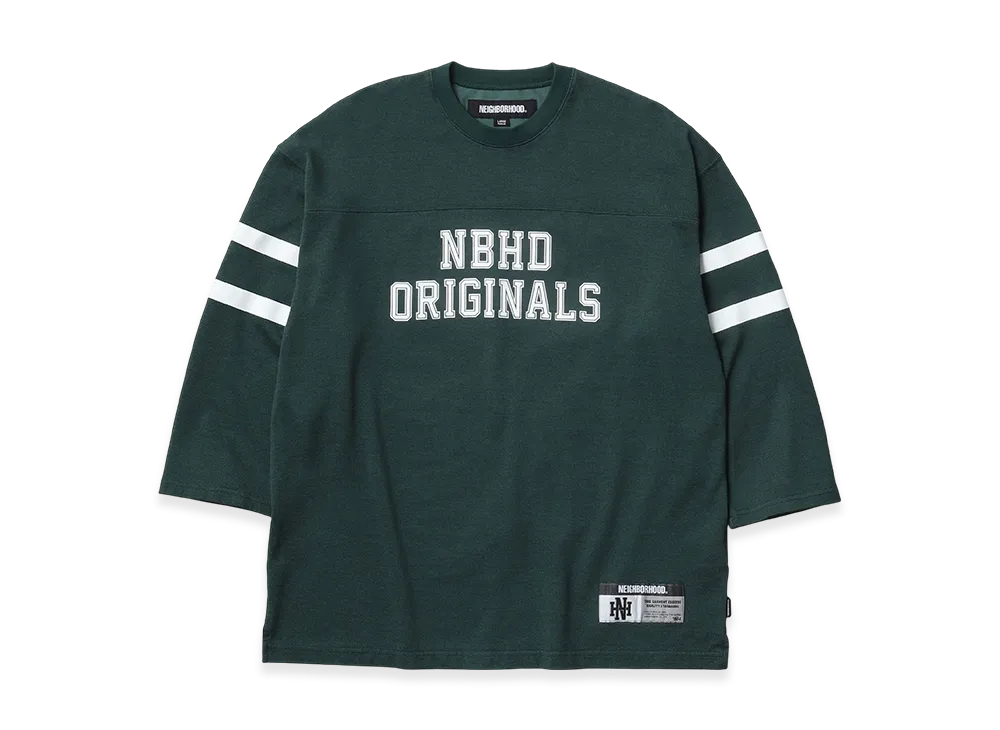 NEIGHBORHOOD Football Shirt LS "Green"
