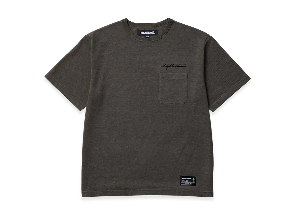 NEIGHBORHOOD Heather Fabric Crewneck SS "Olive Drab"