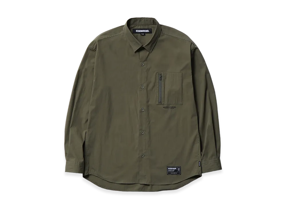 NEIGHBORHOOD Plain Shirt LS "Olive Drab"