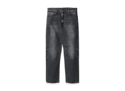 NEIGHBORHOOD Black Denim Washed Slim Straight Pants "Black"