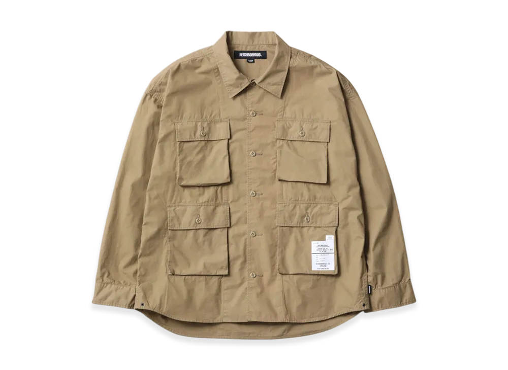 NEIGHBORHOOD Utility Shirt LS "Beige"
