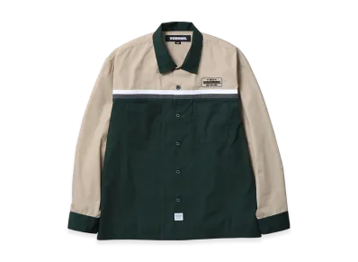 NEIGHBORHOOD Classic Work Bicolor Shirt LS "Green"