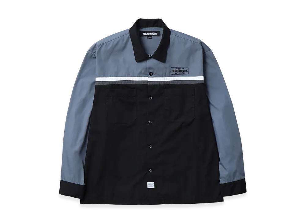 NEIGHBORHOOD Classic Work Bicolor Shirt LS "Black"