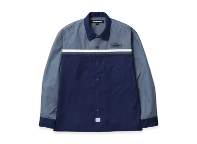 NEIGHBORHOOD Classic Work Bicolor Shirt LS "Navy"