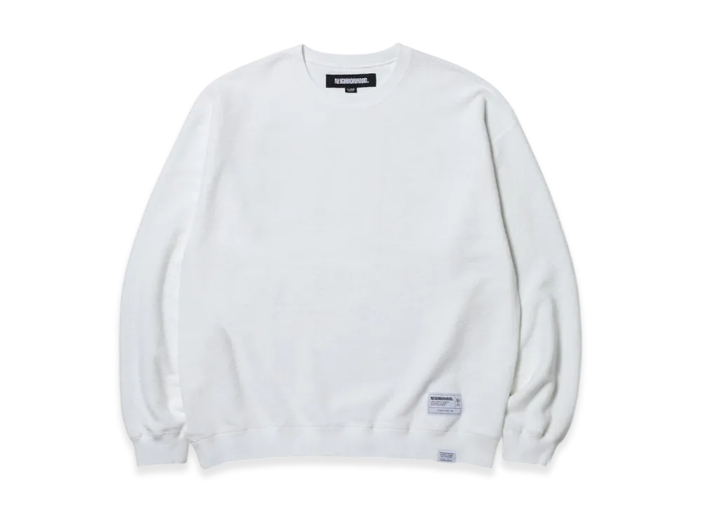 NEIGHBORHOOD Reversible Sweat Shirt LS "White"