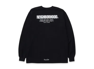 NEIGHBORHOOD NH . Tee LS-4 "Black"