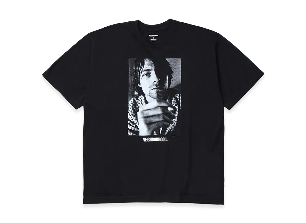 NEIGHBORHOOD CHARLES PETERSON .Mサイズ　ブラック NH X CHARLES PETERSON . TEE SS-2