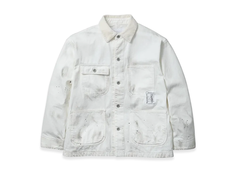 NEIGHBORHOOD BW . Washed Coverall Jacket "White"