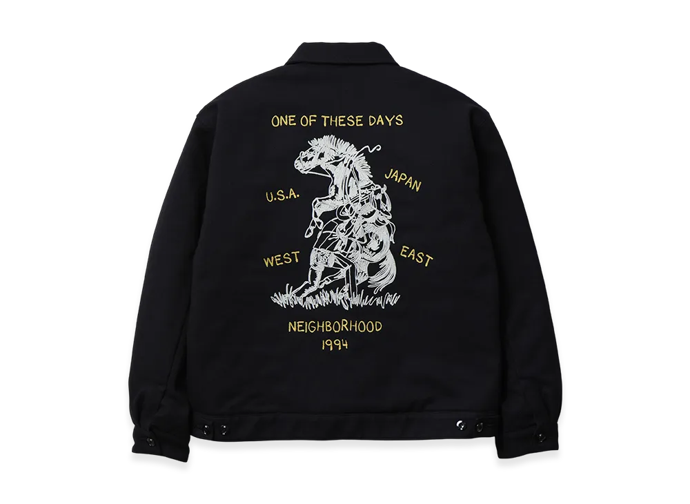 NEIGHBORHOOD x One Of These Days Zip Work Jacket "Black"