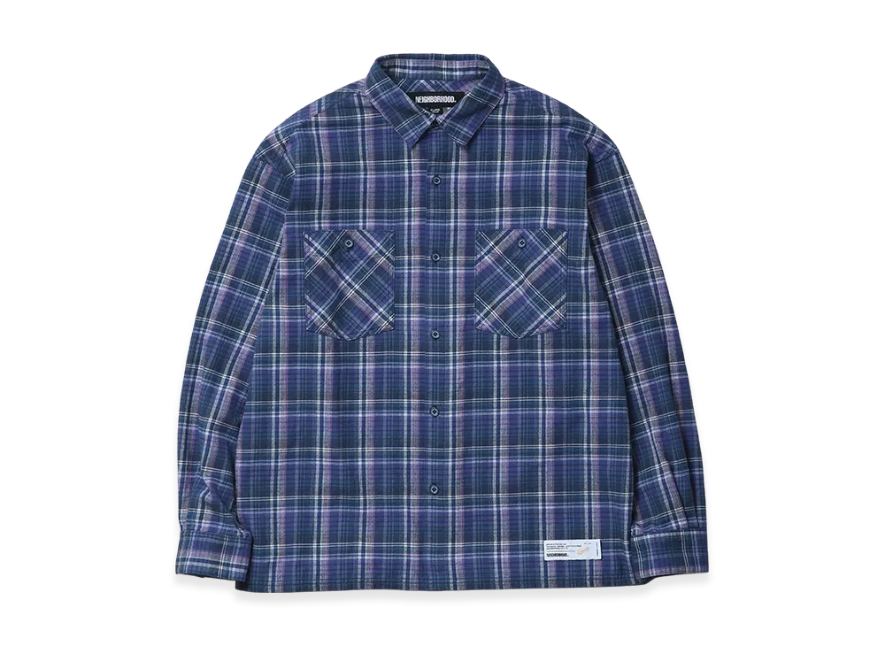 NEIGHBORHOOD Clan Tartan Check Shirt LS "Purple"