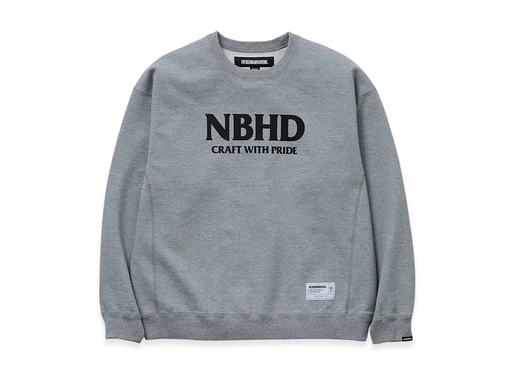 NEIGHBORHOOD Classic Sweat Shirt LS "Gray"