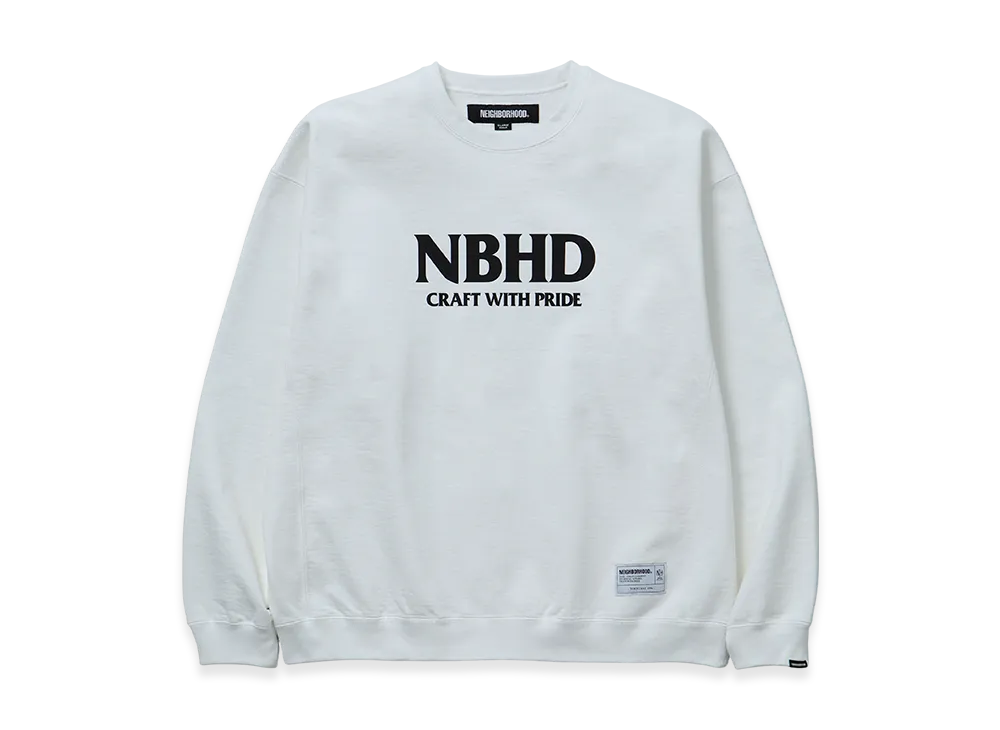 NEIGHBORHOOD Classic Sweat Shirt LS "White"