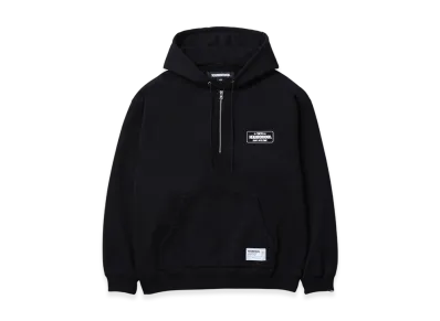 NEIGHBORHOOD Classic Sweat Half Zip Hoodie LS "Black"