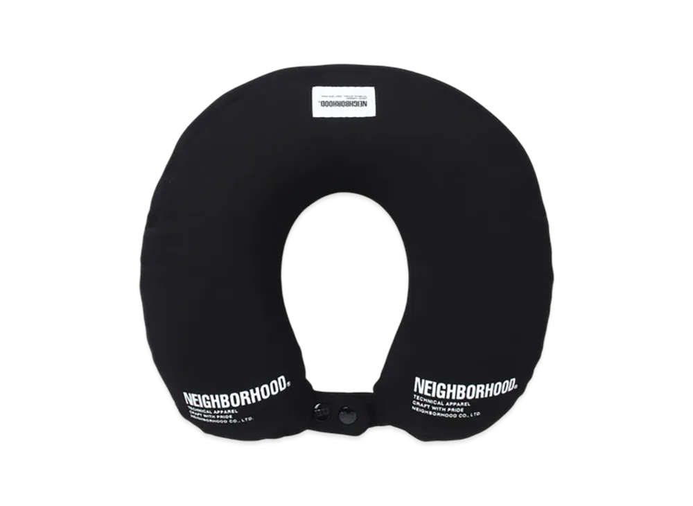 NEIGHBORHOOD Logo Neck Pillow "Black"