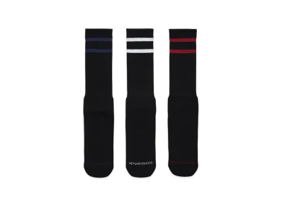 NEIGHBORHOOD Classic 3Pack Socks "Black"
