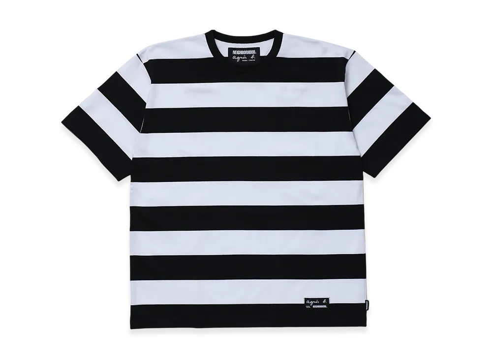 NEIGHBORHOOD x agnes b. Boder Crewneck SS "White"