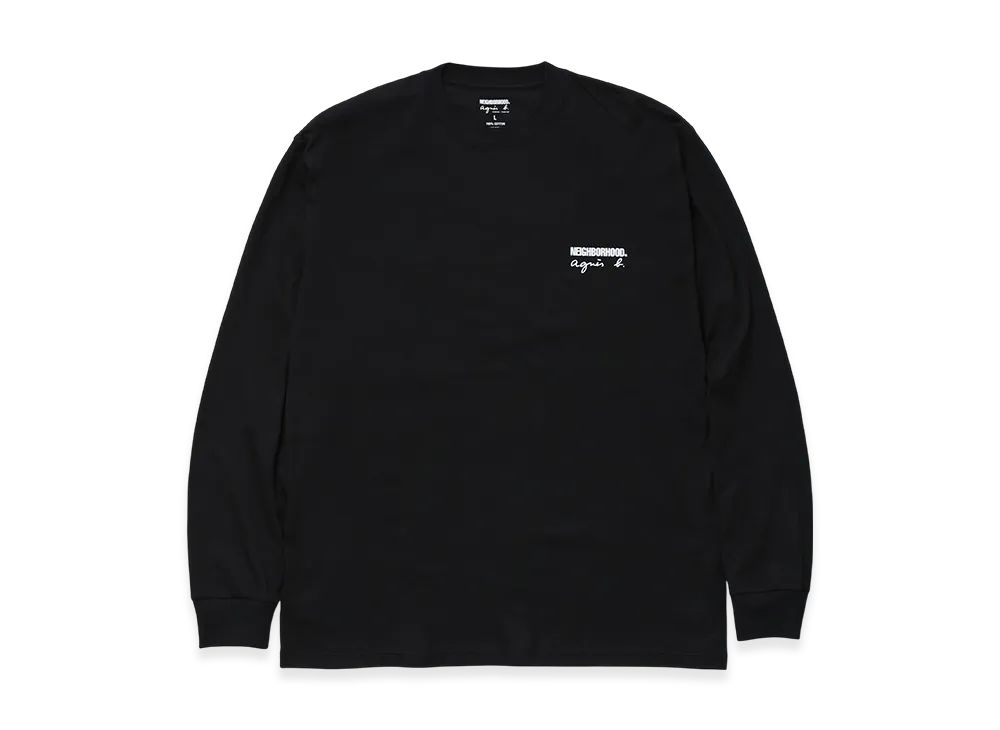 NEIGHBORHOOD x agnes b. Crewneck LS-1 "Black"