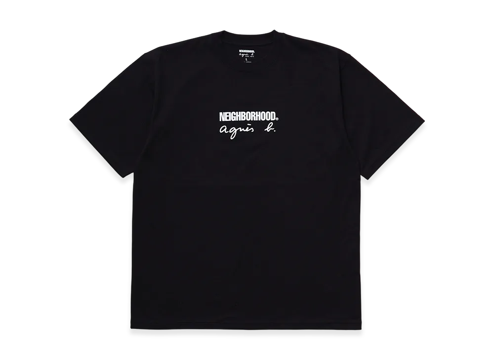 NEIGHBORHOOD x agnes b. Crewneck SS-1 "Black"