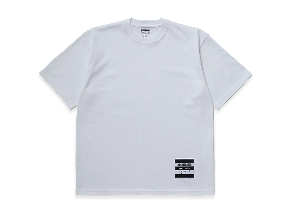 NEIGHBORHOOD x agnes b. Crewneck SS-2 "White"