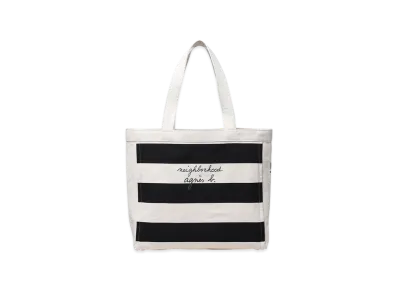 NEIGHBORHOOD x agnes b. Border Tote Bag "White"