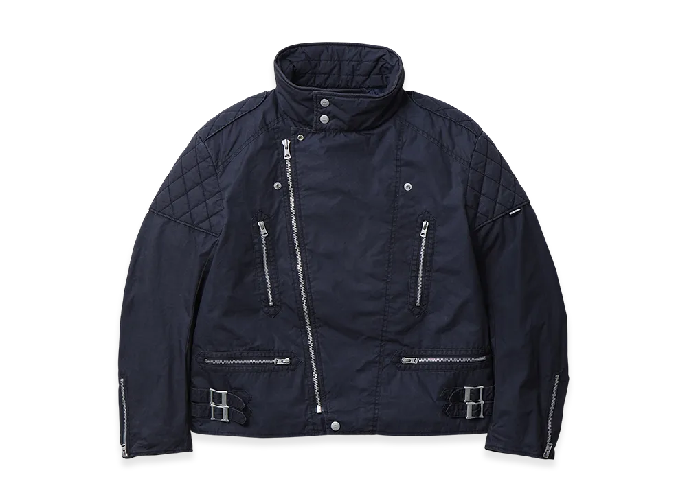 NEIGHBORHOOD Faded Stand Collar Riders Jacket "Navy"