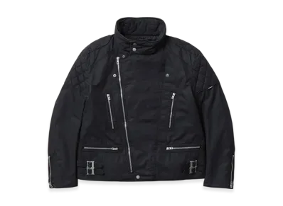 NEIGHBORHOOD Faded Stand Collar Riders Jacket "Black"