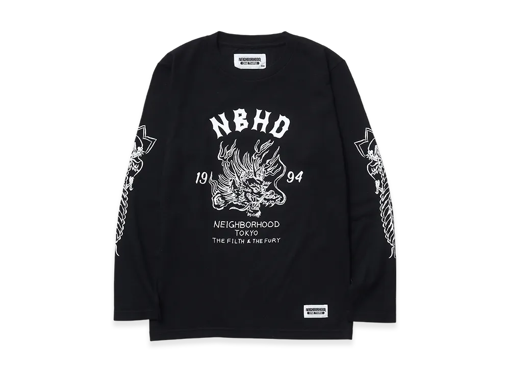 NEIGHBORHOOD One Third Kids OT. Tee LS-9 "Black"