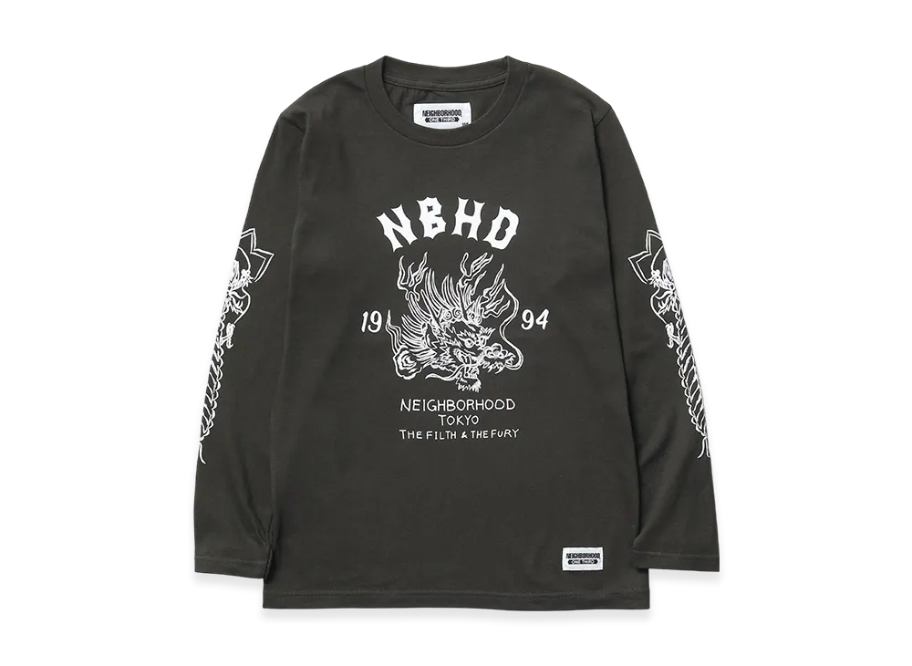 NEIGHBORHOOD One Third Kids OT. Tee LS-9 "Olive Drab"