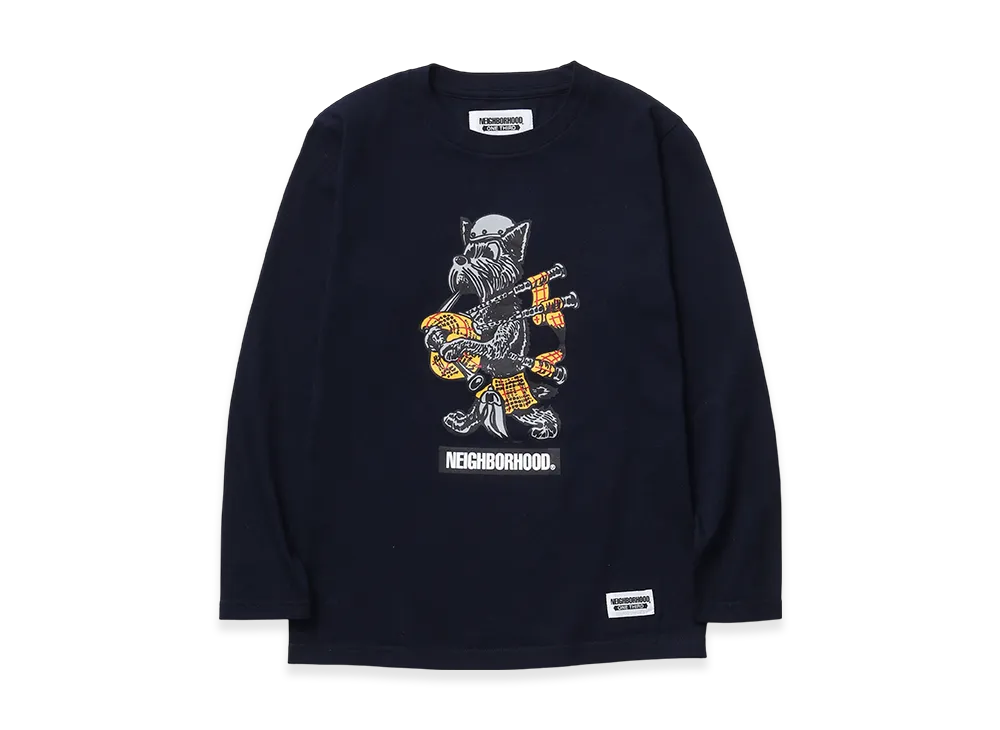 NEIGHBORHOOD One Third Kids OT. Tee LS-10 "Navy"