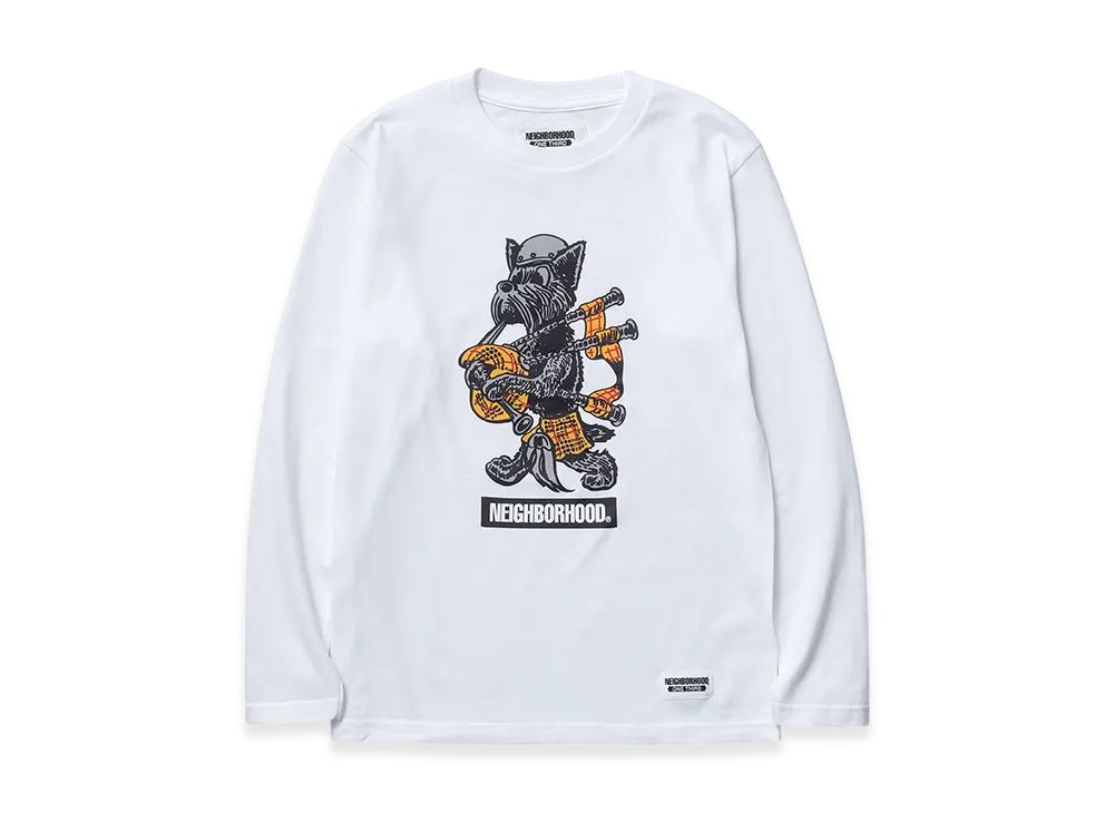 NEIGHBORHOOD One Third Kids OT. Tee LS-10 "White"