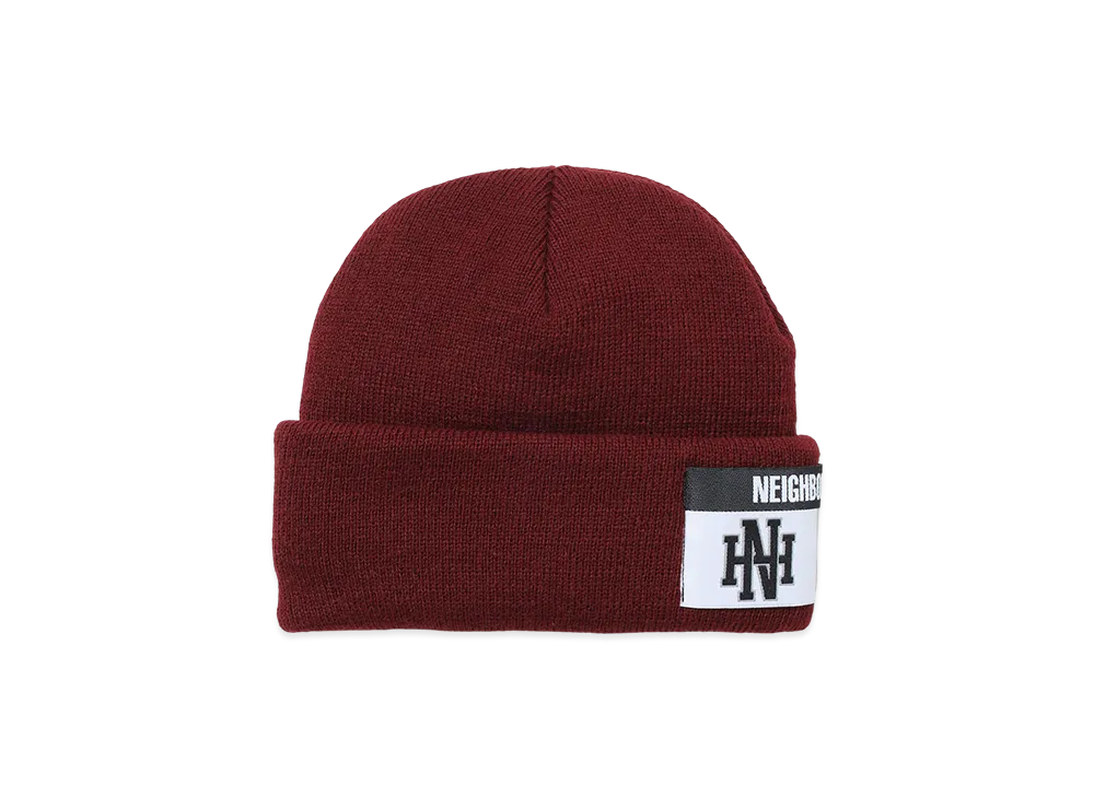 NEIGHBORHOOD One Third Kids OT. Beanie "Burgundy"
