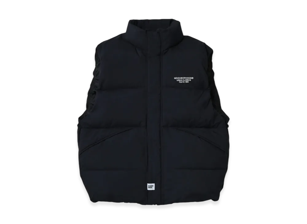NEIGHBORHOOD Classic Down Vest "Black"