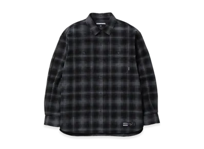 NEIGHBORHOOD Corduroy Check Shirt LS "Gray"
