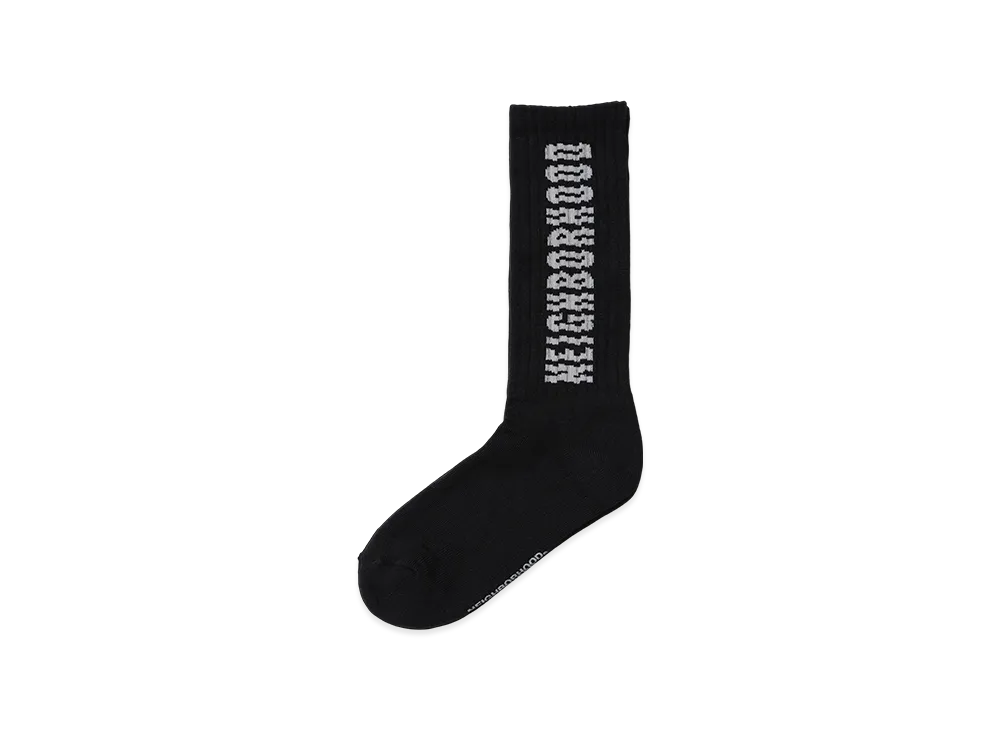 NEIGHBORHOOD Shift Logo Socks "Black"