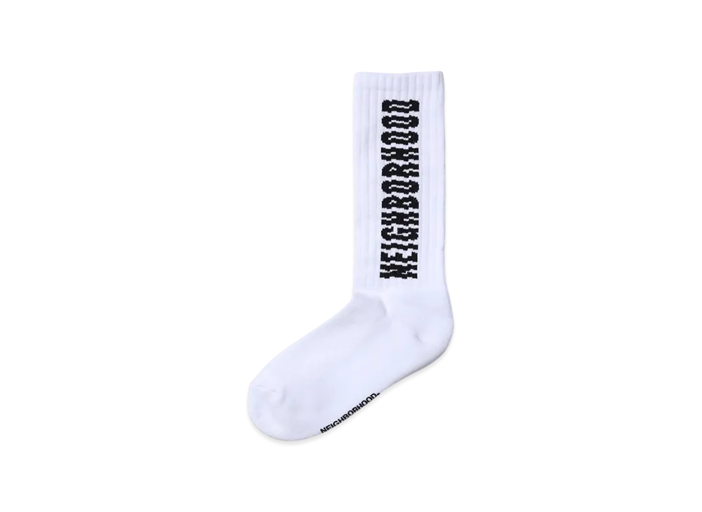 NEIGHBORHOOD Shift Logo Socks "White"