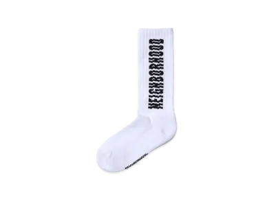 NEIGHBORHOOD Shift Logo Socks "White"