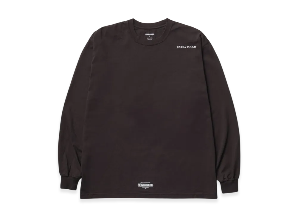 NEIGHBORHOOD NH. Tee LS-7 "Brown"