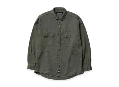 NEIGHBORHOOD Garment Dyed Shirt LS "Olive Drab"