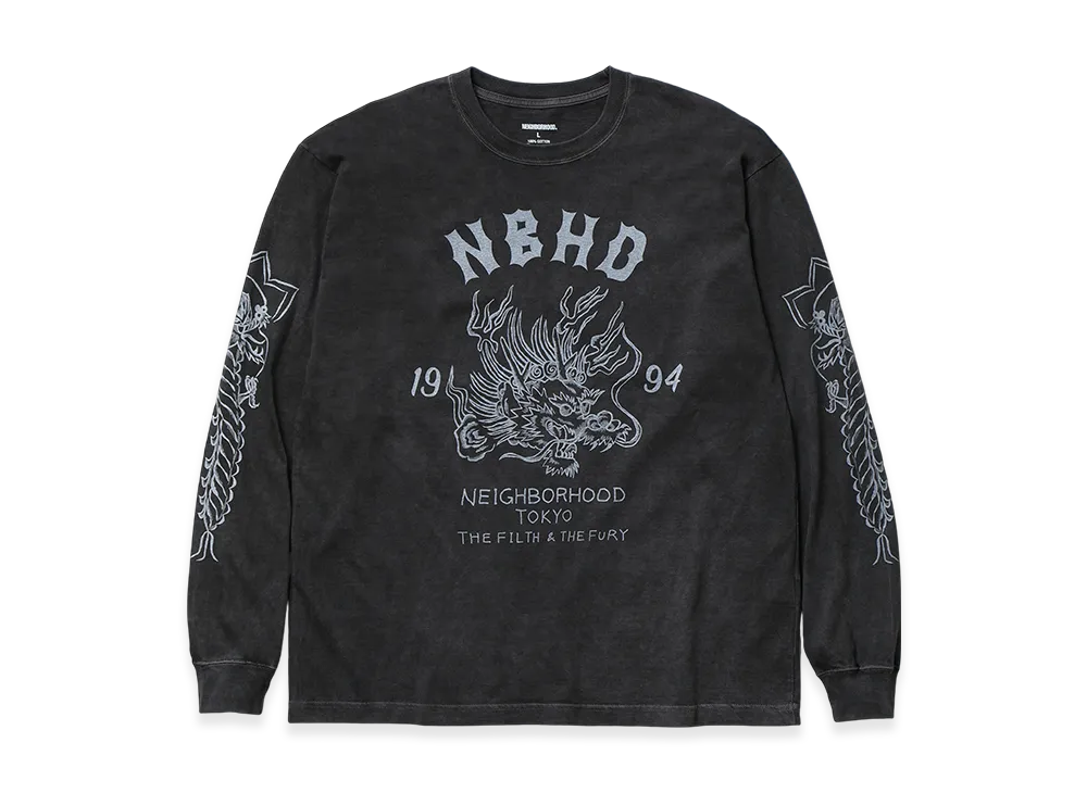 NEIGHBORHOOD NH. Tee LS-14 "Black"