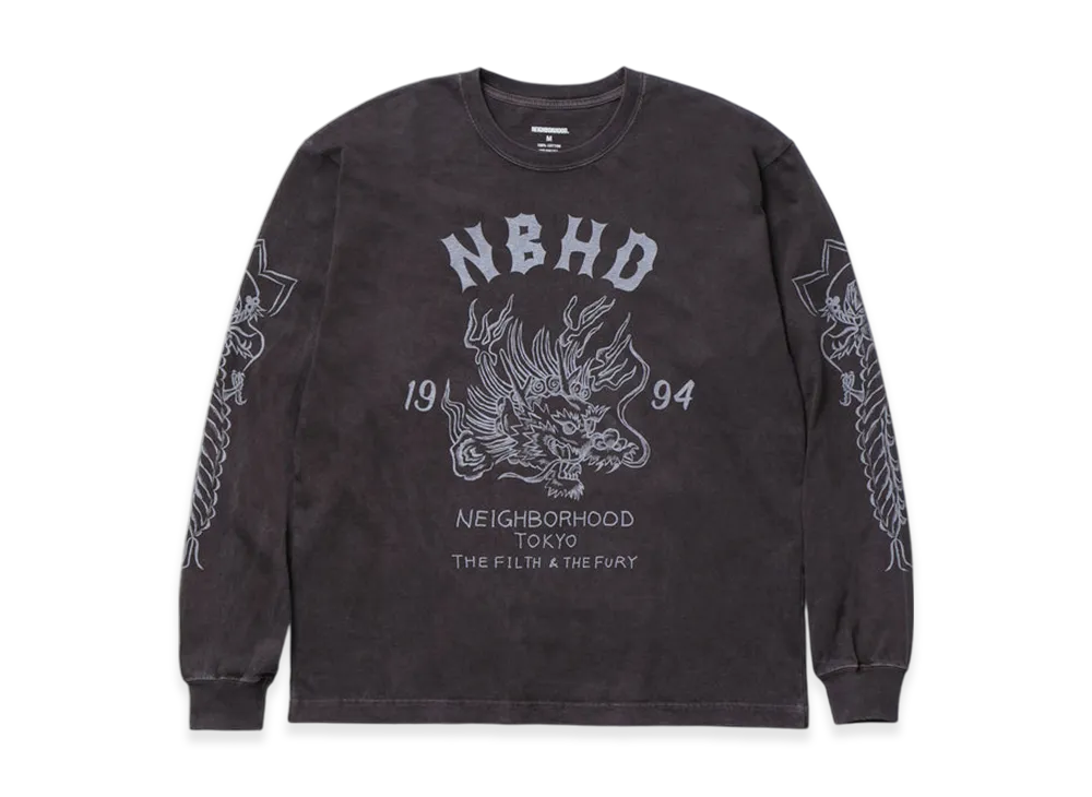 NEIGHBORHOOD NH. Tee LS-14 "Brown"