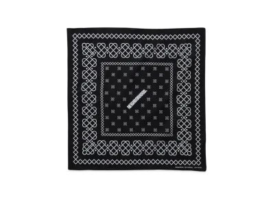 NEIGHBORHOOD Line Pattern Bandana "Black"