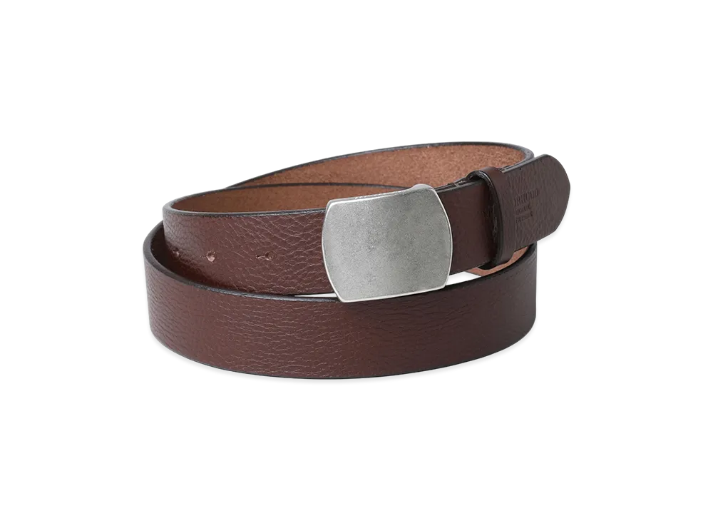 NEIGHBORHOOD Leather Belt Wide "Brown"