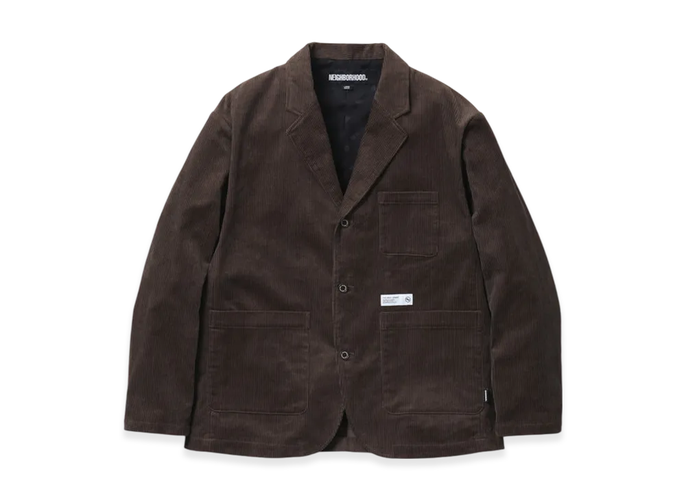 NEIGHBORHOOD Corduroy 3B Jacket "Brown"