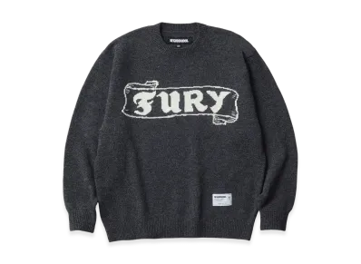 NEIGHBORHOOD Intarsia Crewneck Sweater "Charcoal"
