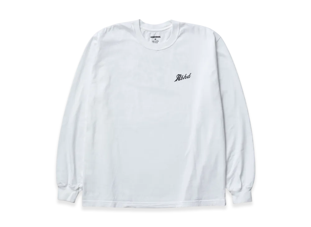 NEIGHBORHOOD NH. Tee LS-2 "White"